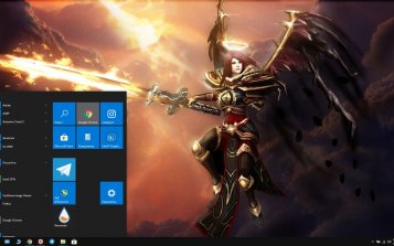 Kayle (LoL) Theme Desktop