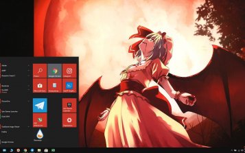 Remilia Scarlet Theme Desktop