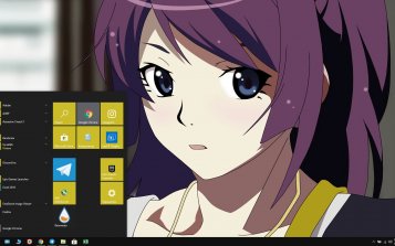 Hitagi Senjougahara Theme Desktop