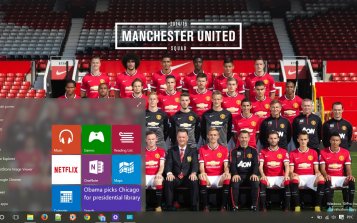 FC Manchester United Theme Desktop