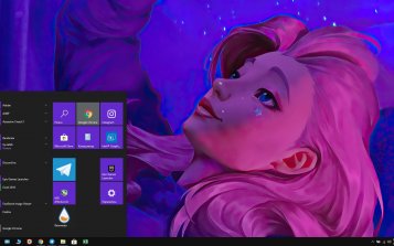 Seraphine (LoL) Theme Desktop