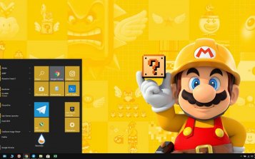 Super Mario Maker 2 Theme Desktop