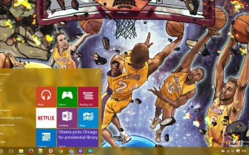 Los Angeles Lakers Theme Desktop