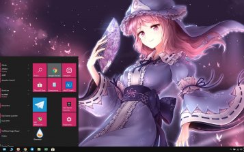 Yuyuko Saigyouji Theme Desktop