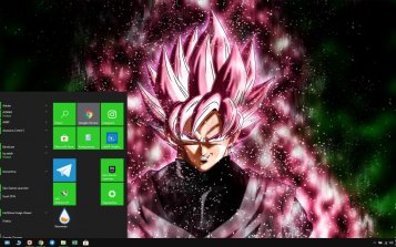 Black (Dragon Ball) Theme Desktop
