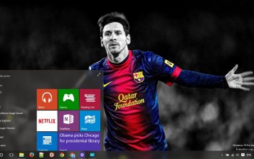 Lionel Messi Theme Desktop