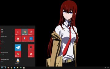 Kurisu Makise Theme Desktop