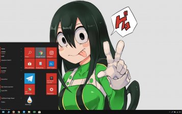 Tsuyu Asui Theme Desktop