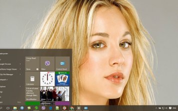 Kaley Cuoco Theme Desktop