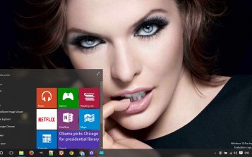 Milla Jovovich Theme Desktop