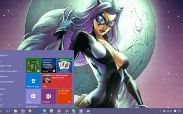Black Cat Theme Desktop