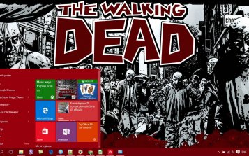 The Walking Dead Comics Theme Desktop
