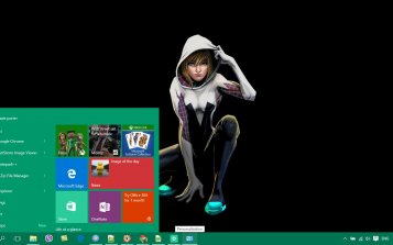 Spider-Gwen Theme Desktop