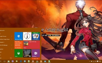 Fate/stay night: Unlimited Blade Works Theme Desktop