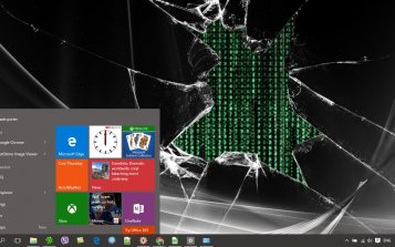 Broken Screen Theme Desktop