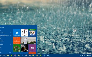 Rain Theme Desktop