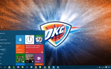OKC Thunder Theme Desktop