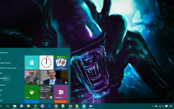 Alien Theme Desktop