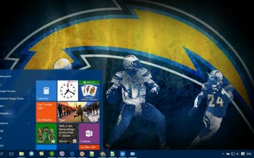 Chargers Theme Desktop