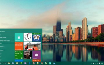 Chicago Skyline Theme Desktop