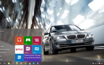 BMW 5 Series Theme Desktop