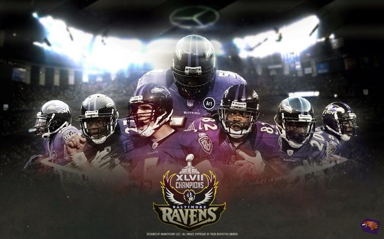 Baltimore Ravens Super Bowl XLVII Champions Team Wallpaper