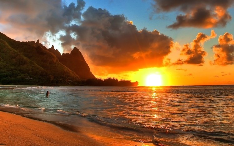 Beach sunset Theme screenshot #11