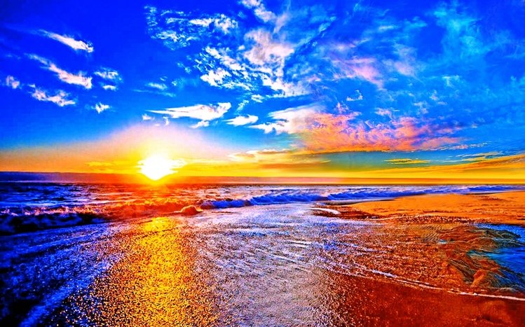 sunset beaches wallpaper desktop