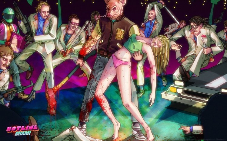 Hotline Miami Theme screenshot #12