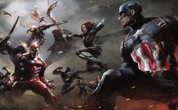 Captain America Civil War Windows 1110 Theme Themepackme