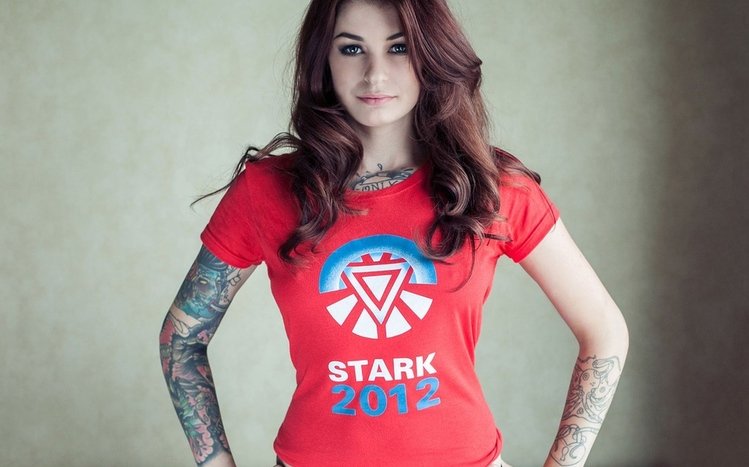 Tattoo Girl Theme screenshot #7