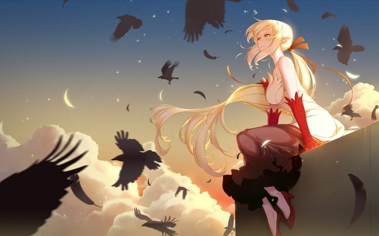 Monogatari Series, anime girls, Oshino Shinobu, long hair, HD Wallpaper |  Rare Gallery