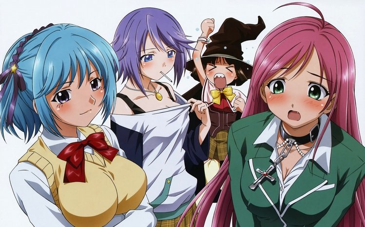 Wallpaper Rosario to Vampire Anime