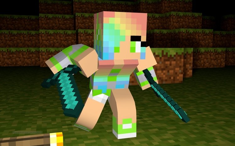 Minecraft Girls Theme screenshot #9