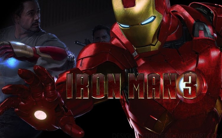 iron man 3 logo wallpaper