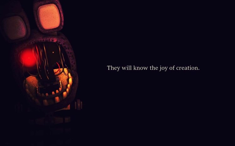 YOU WILL KNOW THE JOY OF CREATION!