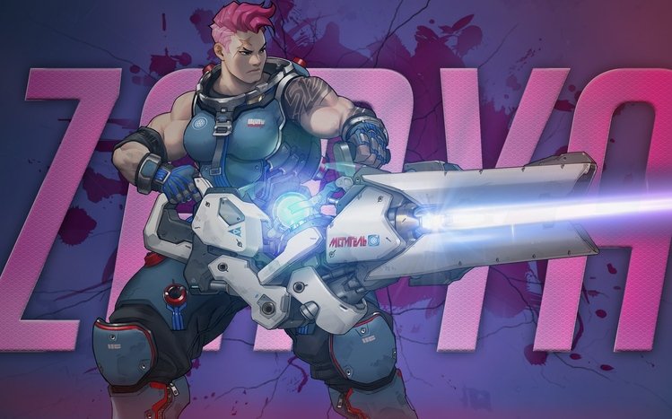 Man holding blaster wallpape, Overwatch, Zarya (Overwatch) HD wallpaper |  Wallpaper Flare