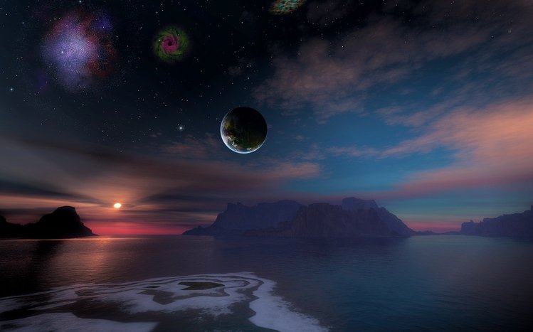 Sci Fi Landscapes Theme screenshot #5