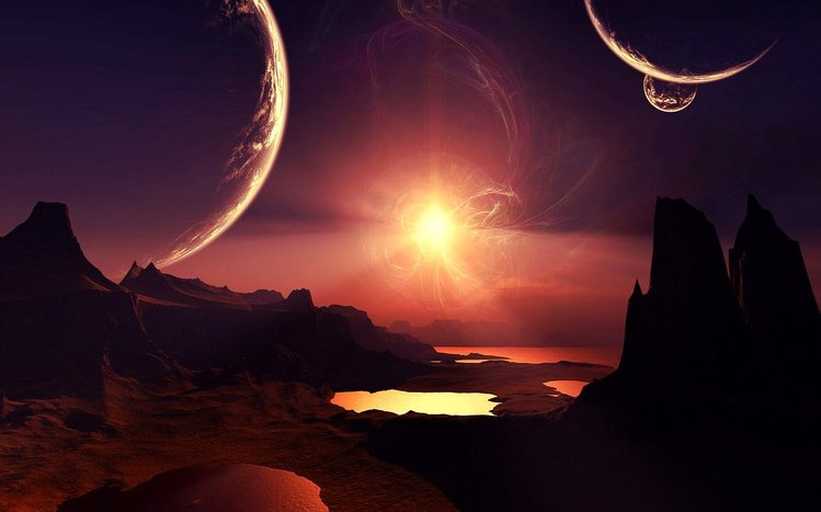 Sci Fi Landscapes Theme screenshot #2