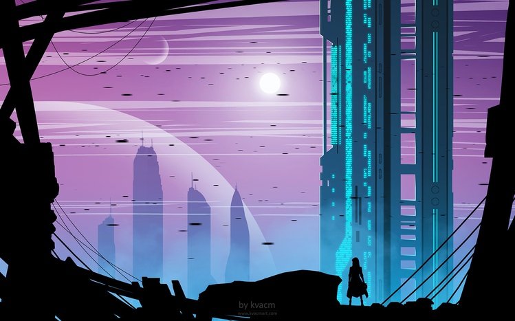 Futuristic City Theme screenshot #11