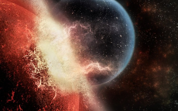 Planetary Collision Theme screenshot #9