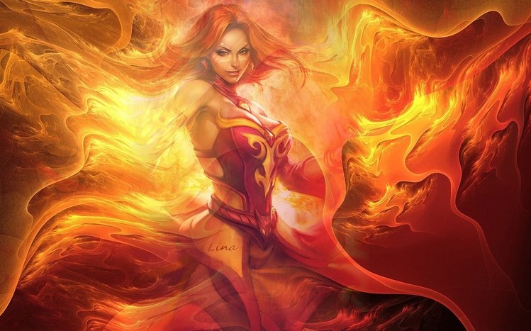 Lina (DotA 2) Theme screenshot #5