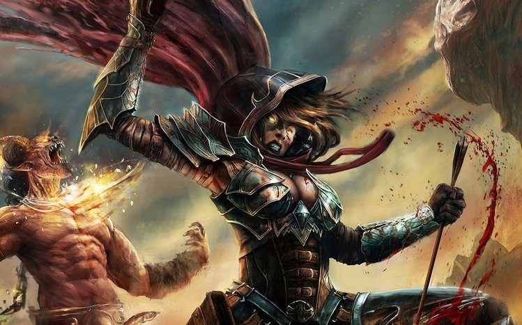 women Valla Fantasy art Diablo III Video games Demon Hunter Diablo  HD Wallpapers  Desktop and Mobile Images  Photos