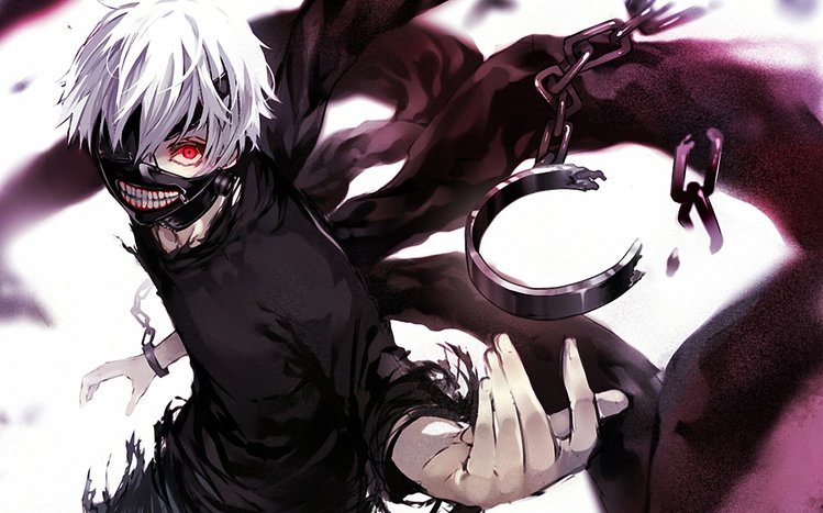 Ken Kaneki With White Hair Live Wallpaper