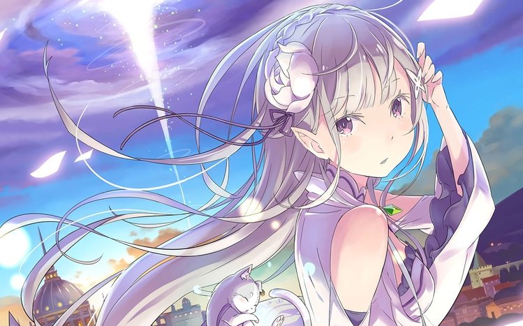 Emilia (Re:ZERO) Theme screenshot #5
