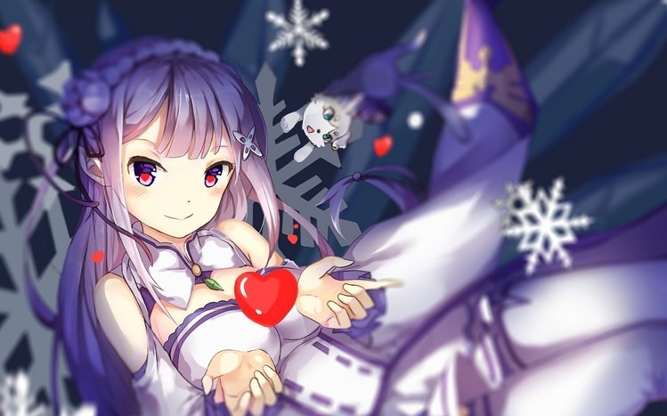 Wallpaper Emilia re Zero Pikachu Emilia Anime Isekai Pikachu  Background  Download Free Image