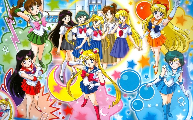 Sailor Moon Windows 1110 Theme  themepackme