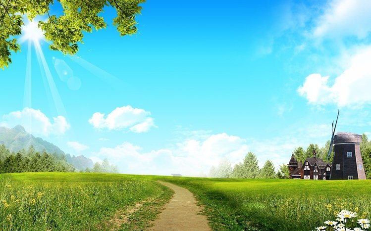 Summer Landscape Theme screenshot #8