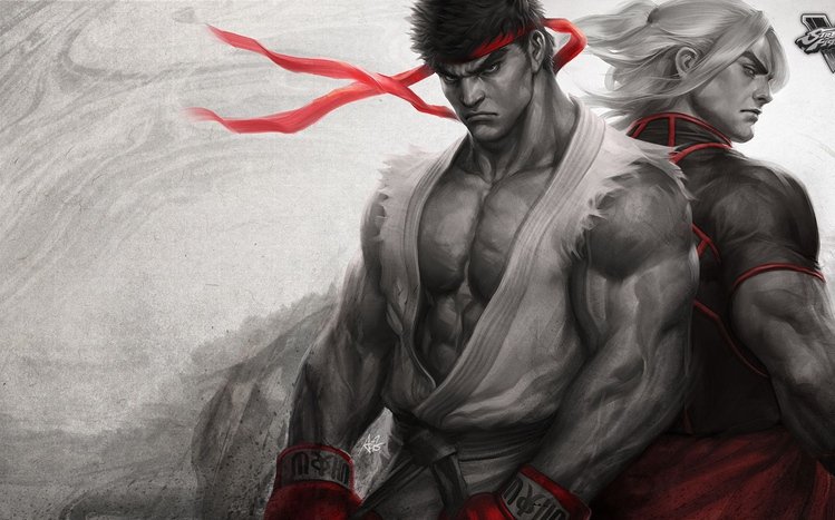 Ryu (Street Fighter) Windows 11/10 Theme - themepack.me