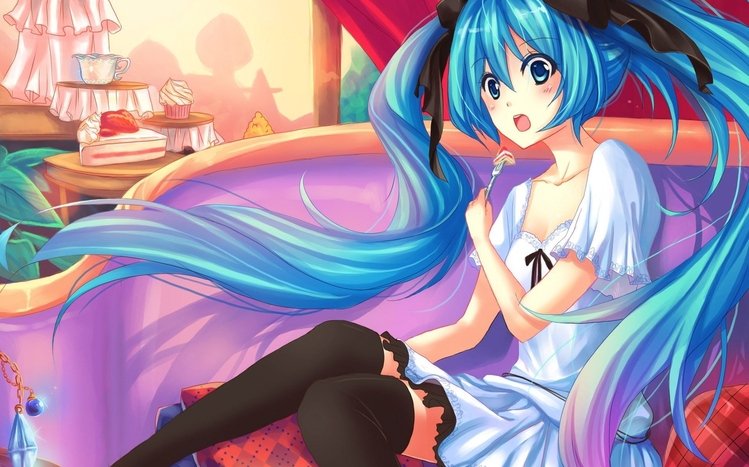 Hatsune Miku Theme screenshot #12